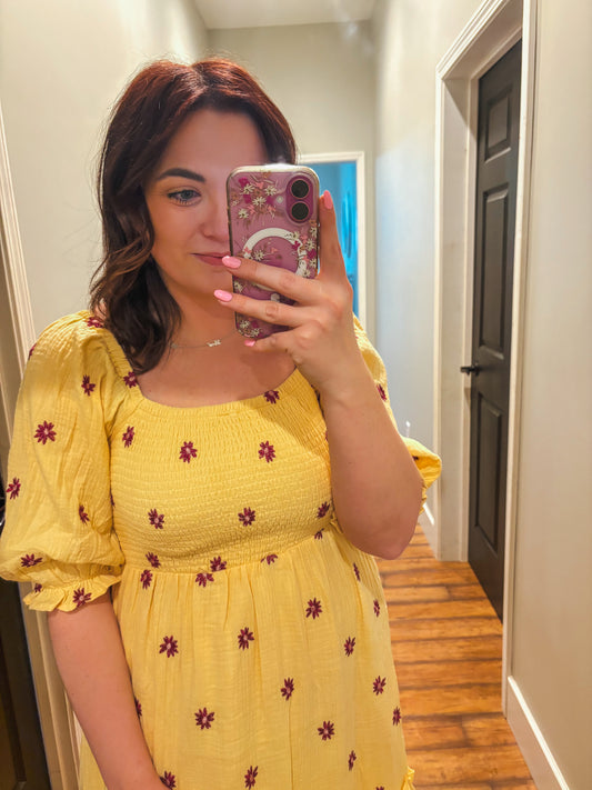 Sunshine Smocked Maxi Dress