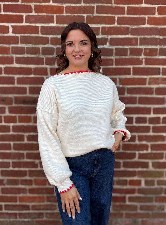 Be Mine Boatneck Sweater