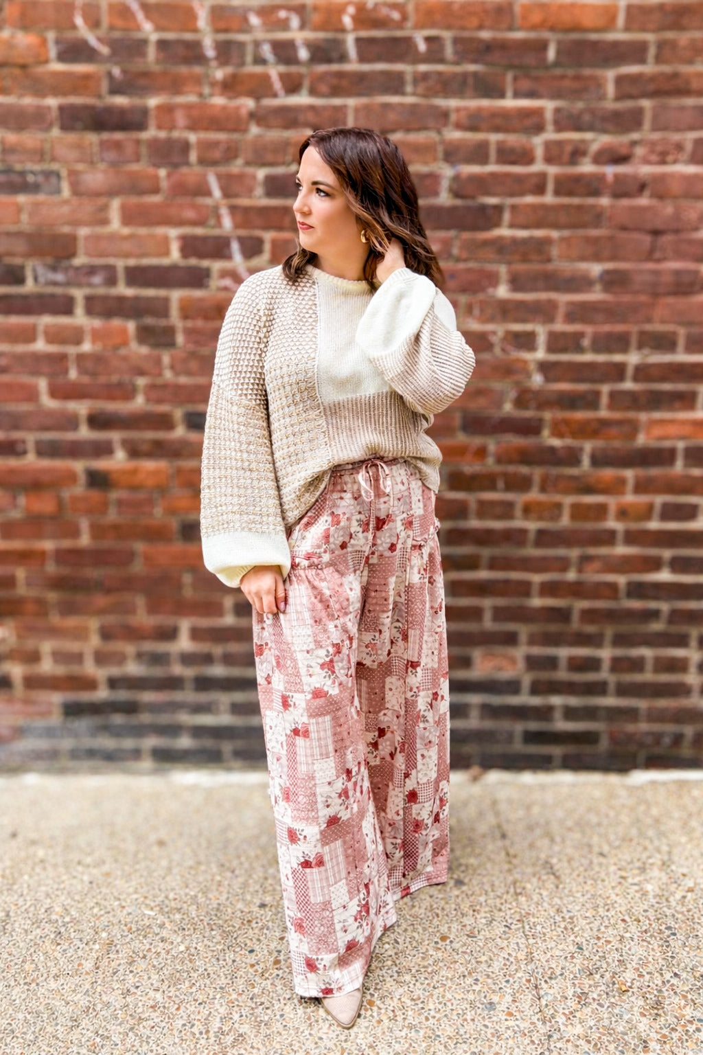 Rosy Patchwork Pants