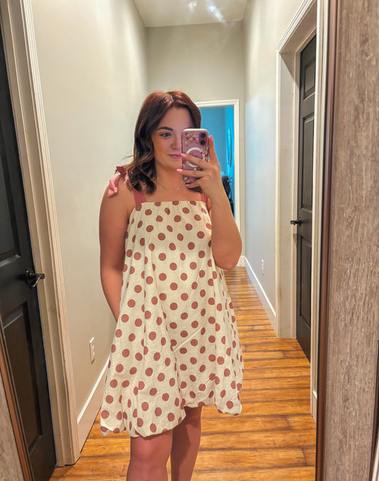 Blush Bubble Mini Dress