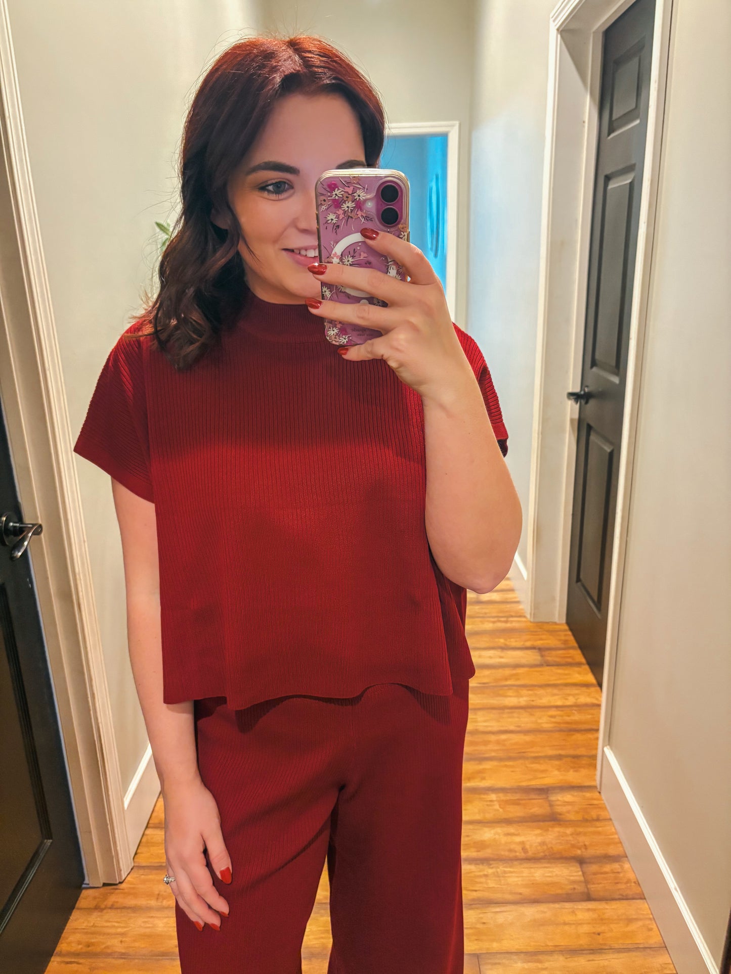 The Cabernet Ribbed Set