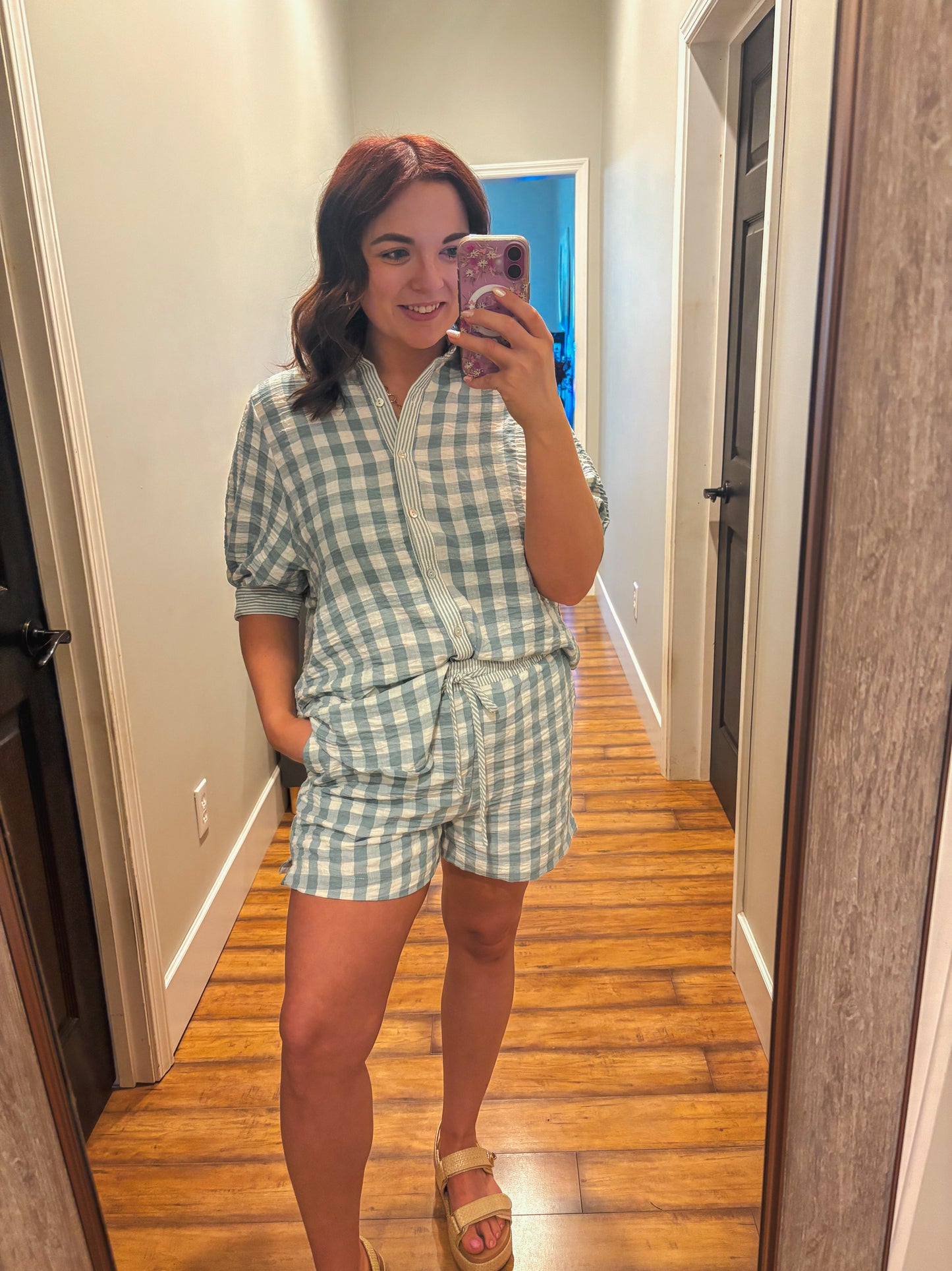 The Bailey Gingham Set (Sage)