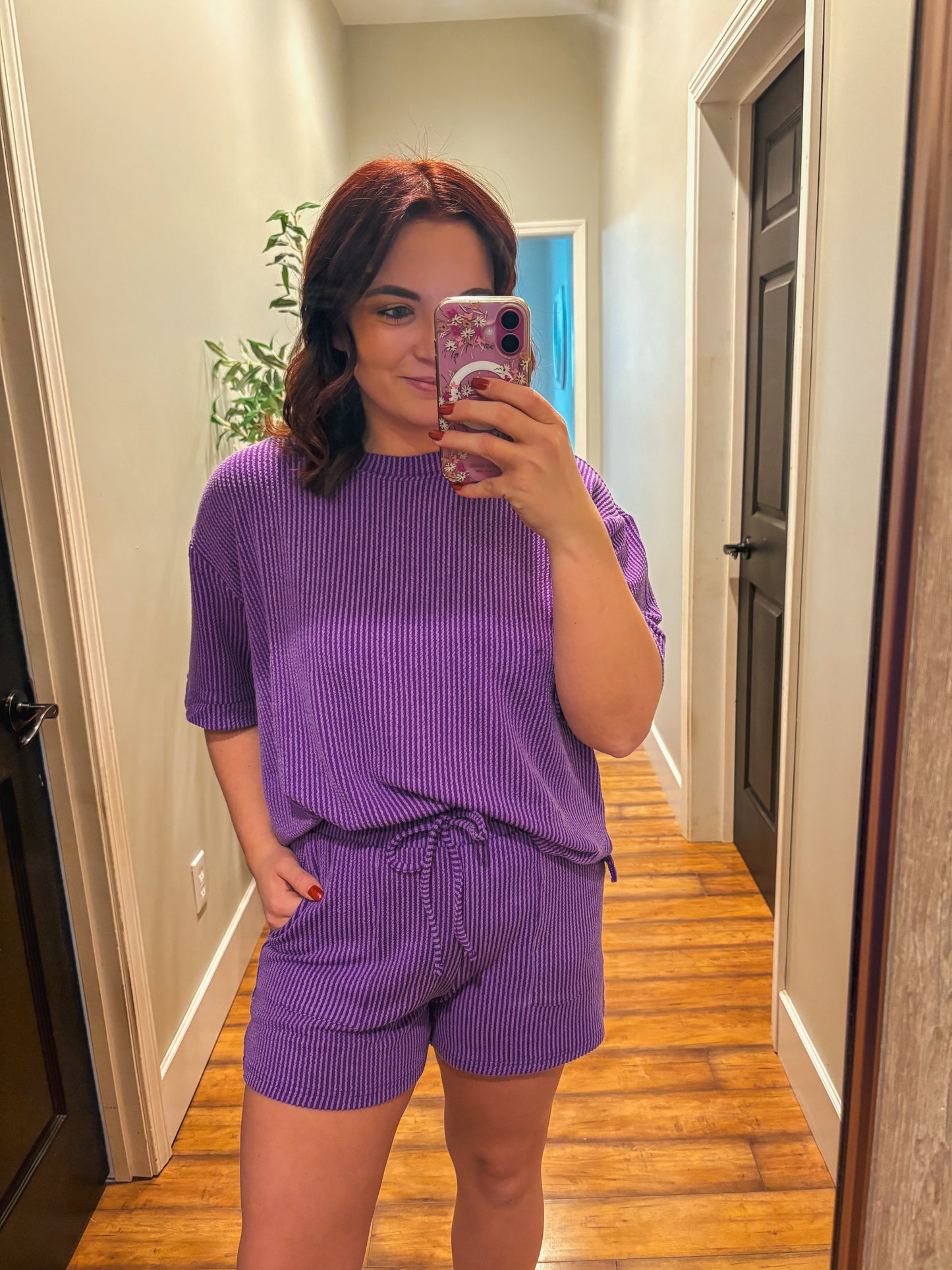 Purple Haze Ribbed Set