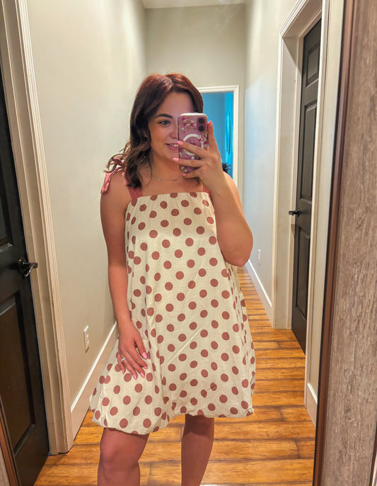 Blush Bubble Mini Dress