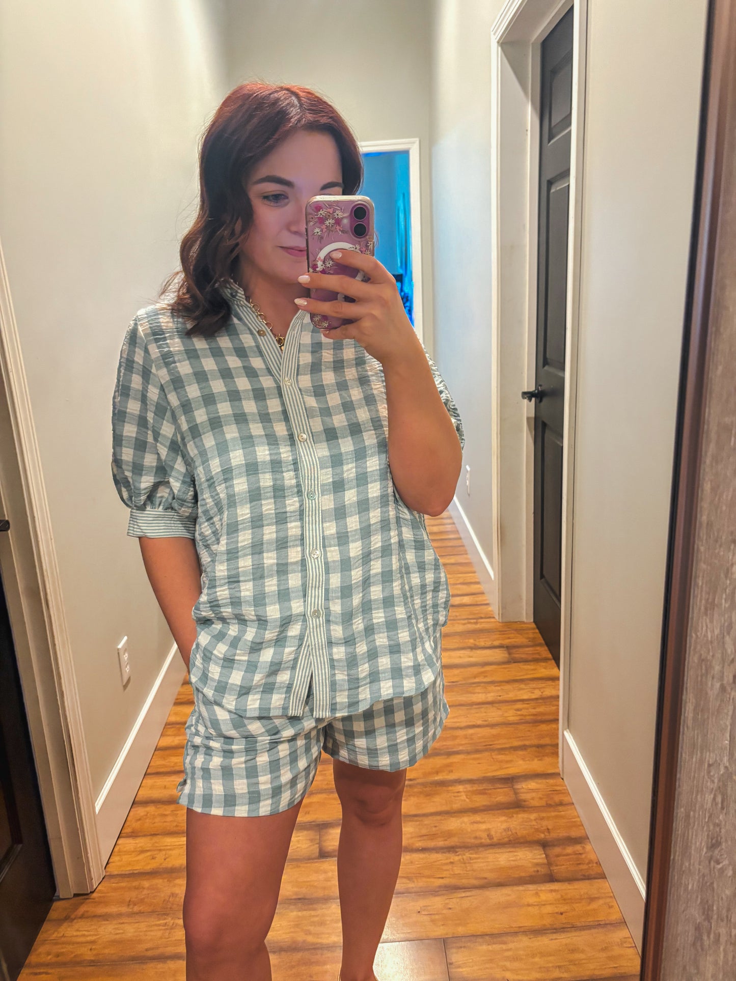 The Bailey Gingham Set (Sage)